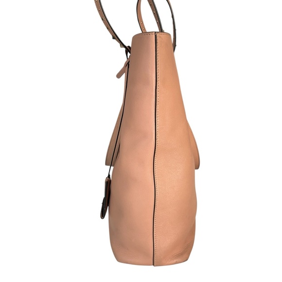 VALENTINO GARAVANI Love Stud Calfskin Leather Tote Pink - Picture 8 of 15